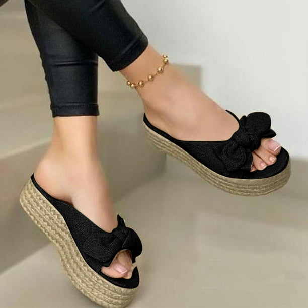 Fashion Womens Platform Canvas Hidden 4.5cm Wedge Heels Lace Up Zip Casual Shoes